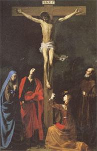 TOURNIER, Nicolas The Crucifixion with St.Vincent de Paul (mk05)